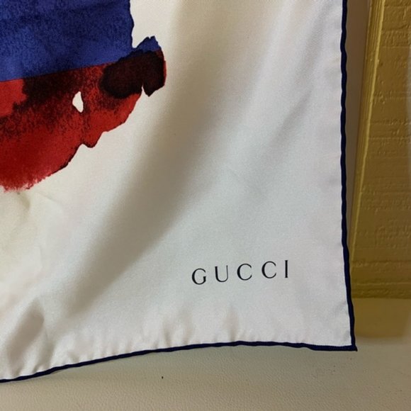 ❤️💙NWT Gucci Scarf Interlocking G Blue - Picture 5 of 6